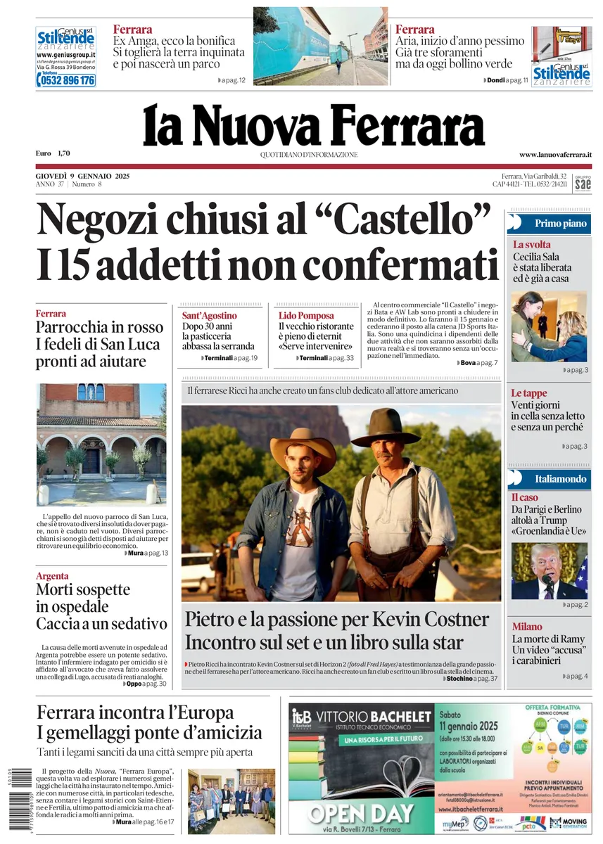 Prima-pagina-nuova ferrara-oggi-edizione-del-2025-01-09